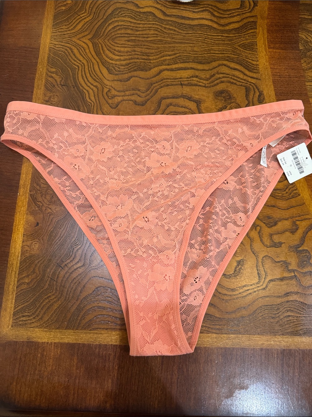Anthropologie Coral Lace Bikini Panty